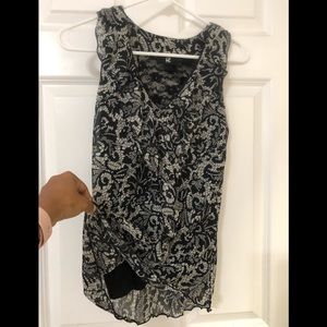 Georgette with lace work